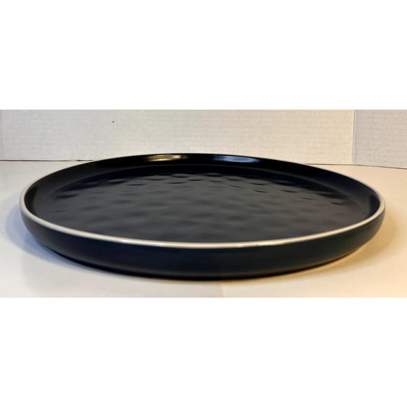 RARE La Rochelle L2R15 Solid Blue White Trim Coupe Style Dinner Plate 10.5" HTF - Picture 3 of 6